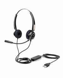 Urban Factory USB HEADSET WITH REMOTE CONTROL Casque Avec fil Arceau USB Type-C / USB Type-A Noir 