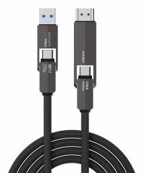 4smarts 549240 câble USB USB4 Gen 3x2 1,5 m USB C 40 Gbit/s 240 W Noir 