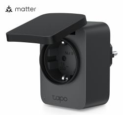 TP-Link Tapo P410M smart plug 3680 W Home Black (SMART WI-FI OUTDOOR PLUG - SPLASHPROOF ENERGY MONITORING)