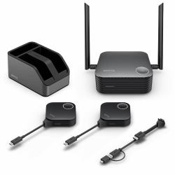 BenQ WDC25 wireless presentation system HDMI / USB Type-C Desktop (BenQ InstaShow WDC25 - For Huddle & Large Rooms - video conferencing kit [InstaShow receiver, 2 InstaShow buttons])