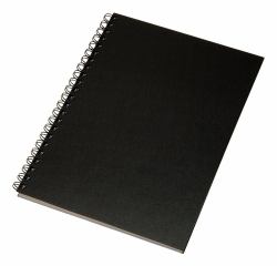 Esselte 16492 bloc-notes A5 80 feuilles Noir (Esselte Notesblok Memo Art A5 wire-o l)
