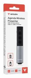 Verbatim Agenda Wireless Presenter with Red Laser Pointer (Verbatim Agenda Wless Presenter Pointer)