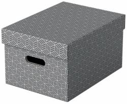 Esselte Aufbewahrungsbox Home M Mittel 3 Stueck Weiss Boîte à archives Carton Gris (Esselte Home - opbevaringsboks - grÃ¥ [)