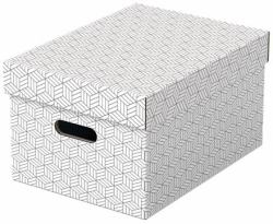Esselte 628282 Boîte à archives Carton Blanc (Esselte Home opbevaringsboks Medium, p)