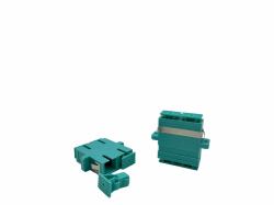 Lanview LVO-SC-CON-OM3 fibre optic connector Female/Female (SC/UPC Female - SC/UPC Female - OM3 Duplex Fibre Adapter Aqua - Warranty: 300M)