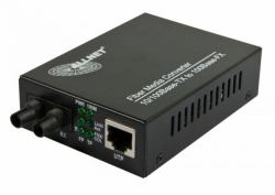 ALLNET ALL-MC107-ST-MM convertisseur de support réseau 100 Mbit/s Multimode Noir 