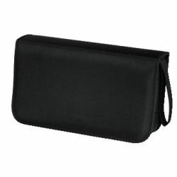 Hama CD Wallet Nylon 80, black 80 disques Noir (CD/DVD/BLU-RAY WALLET 80 BLACK)