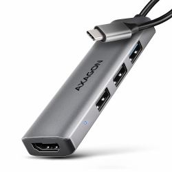 Axagon HMC-H3A station d'accueil Avec fil USB 3.2 Gen 1 [3.1 Gen 1] Type-C Argent 