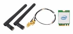 Shuttle WLN-M12 - Kit WiFi Intel WLAN-AX210 et Bluetooth avec carte M.2 et antennes externes pour...