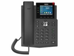 fanvil X3U téléphone fixe Noir 6 lignes LCD 