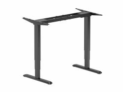 Equip 650815 Cadre de bureau Electrique 2 pieds Noir (Equip ERGO Electric Sit-Stand Desk Frame 3 STAGE; Black [1Year warranty])
