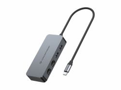 Conceptronic ABBY24G station d'accueil Avec fil USB 3.2 Gen 1 [3.1 Gen 1] Type-C Gris 