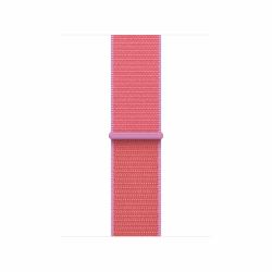 Apple MHYP4ZM/A accessoire intelligent à porter sur soi Bande Rouge Polyester recyclé, Nylon recyclé, Recycled spandex (*40MM BRIGHT GUAVA SPORT LOOP)