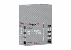 Snopake S-Tixx Black Ball Point Pen - 1 Box of 50 pens