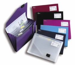 Snopake 6-Part Expanding Organiser - Electra Assorted organiseur personnel (Snopake Organiser 6 part A4 Electra Assorted- 10 Organisers)