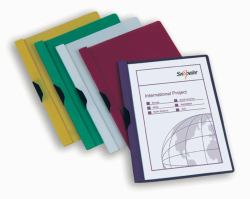 Snopake 12677 protège documents Polypropylène [PP] Vert, Rose, Violet, Blanc, Jaune (Snopake Clip File 4 A4 Assorted Bright- 5 Files)