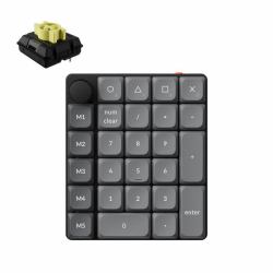 Keychron K0 Max QMK numeric keypad Universal Bluetooth/USB/RF Wireless Black, Grey (K0M-H4 WLES GATRONBAKLIT BNANA SWTCH)