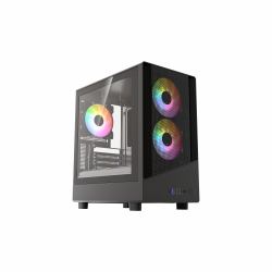 vida SPIRE M MATX BLACK GAMING CASE Micro Tower Noir 