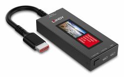 Lindy HDMI 8K60 Signal Analyzer Professional diagnostic tool for HDMI AV signal (HDMI 8K60 SIGNAL ANALYZER - FOR PROFESSIONAL HDMI AV SIGNALS)
