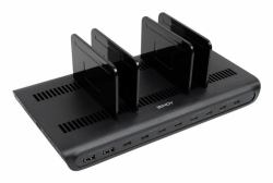 Lindy 73447 Organiseur de station de chargement Autonome Plastique Myrtille (240W 10 PORT USB CHARGING DOCK - UP TO 10 TABLETS AND/OR SMARTPH)