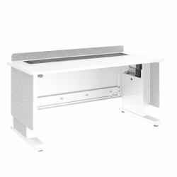 Middle Atlantic Products FML-60AD8WS-UK pupitre Gris, Blanc 74,8 kg (FM LECTERN 6027 HTADJ D8 LW UK)