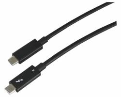 Lenovo 4Z51A40455 Thunderbolt cable 2 m 40 Gbit/s Black (CABLES_CON LINTES TAA200-E60. WARRANTY: 1YR CCR)