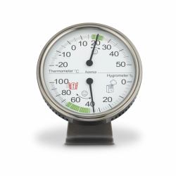 Hama Tahiti Indoor Temperature & humidity sensor Mechanical environment thermometer (TAHITI THERMOMETER 11CM SILVER)