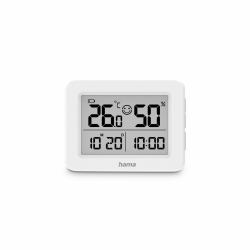 Hama 00222231 environment thermometer Electronic environment thermometer Indoor White (LEFKADA THERMOMETER HYGROM WHITE)