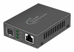 LogiLink NMC002 convertisseur de support réseau 2500 Mbit/s Noir 
