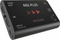 INOGENI 4KX-PLUS video signal converter Active video converter 4096 x 2160 pixels (INOGENI - 4KX-PLUS - 4K HDMI to USB 3.0 capture converter with loop output)