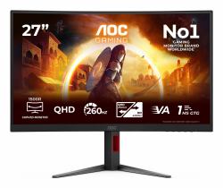 AOC G4 Gaming écran plat de PC 68,6 cm [27"] 2560 x 1440 pixels Quad HD LED Noir, Rouge 