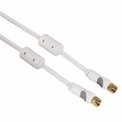 Thomson 00132229 câble coaxial 3 m F Blanc 