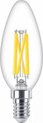 Philips Ampoule flamme transparente à filament 60W B35 E14 (Philips Filament Candle Clear - 60W B35 E14 - Warranty: 12M)