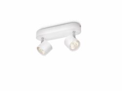 Philips Dimmable LED Spot plafond/mur Star 2 x (Philips Dimmable Led Star - Ceiling/Wall Spotlight 2X - 11.5W - Warranty: 12M)