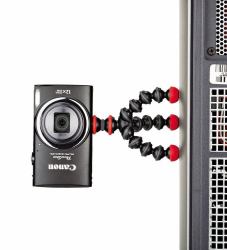 Joby JB01504 trépied Action-cam [caméras sportives] 3 pieds Noir, Rouge (Gorillapod Magnetic Mini - Tripod Action Camera 3 Leg[S] - Black, Red - Warranty: 12M)