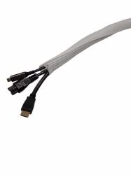 selvlukkende FletstrÃ¸mpe - 25mm, 50m, Hvid, kabelsok, - Temp: -50Â°C til +150Â°C - Warranty: 24M