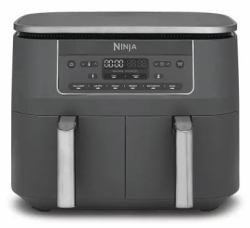 Ninja DZ300EU friteuse Double 7,6 L Autonome 2470 W Friteuse d’air chaud Gris (Ninja DZ300EU Dual Zone HeiÃluftfritteuse)