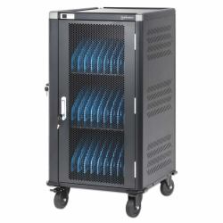 Laptop Charging Cart/Trolley - Via Ac Adapter [Eu] 30-Bay, - Install Device'S Ac Adapter [Power Cables] Into Unit, Suitable For All Laptops - Warranty: 12M