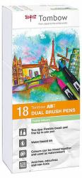 Tombow ABT Dual Brush Pen Set stylo-feutre Multicolore 18 pièce[s] (Tombow ABT Dual Brush Pen Set filtpen)