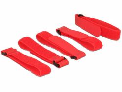 DeLOCK 18705 Velcro Rouge 5 pièce[s] (Delock krog og lÃ¸kke-fastgÃ¸relse)