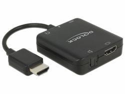 DeLOCK 62784 convertisseur audio Noir (Delock 4K compact - HDMI audio signal-)