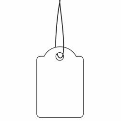 HERMA 6933 étiquette non-adhésive 1000 pièce[s] Blanc (HERMA Strung marking tags - etiketter)