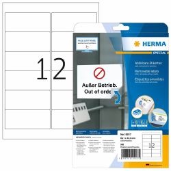 HERMA 10017 étiquette d'adresse Blanc (HERMA Special - adresseetiketter - mat)