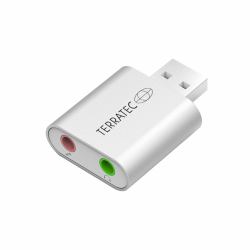 Terratec 195448 audio splitter Silver (AUREON Dual USB mini - Ultra compact USB Soundcard)