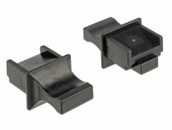 DeLOCK 64020 socket safety cover RJ-45 Black 10 pc[s] (Delock Dust Cover for RJ45 - stÃ¸vdÃ¦kke)