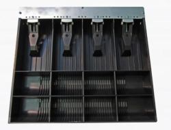 apg Solutions VPK-15B-13-BX cash tray Black (ADJUSTABLE TILL ASSEMBLY 8X8 - INCLINED NOTES INDIVIDUALLY)