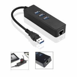 Microconnect MC-USB3.0HUBWETH station d'accueil USB 3.2 Gen 1 [3.1 Gen 1] Type-A Noir 