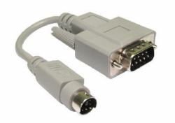 Cables Direct PS/2 to Serial Mouse Cable Adaptor PS/2 cable 0.15 m 6-p Mini-DIN Beige (PS/2 [M] to Serial [M] Mouse Leaded Adapter)