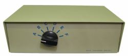 Cables Direct SB-306 printer switch Wired (6 Port D25 [F] Serial Switch Box)