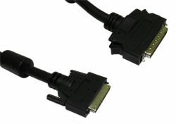Cables Direct 2m, HPDB50 M/U2CN68 M, SCSI-5 SCSI cable Black External DB50/HPM 68-p (2m SCSI 2-5 Half Pitch 50 [M] to VHDCI [M] Cable)